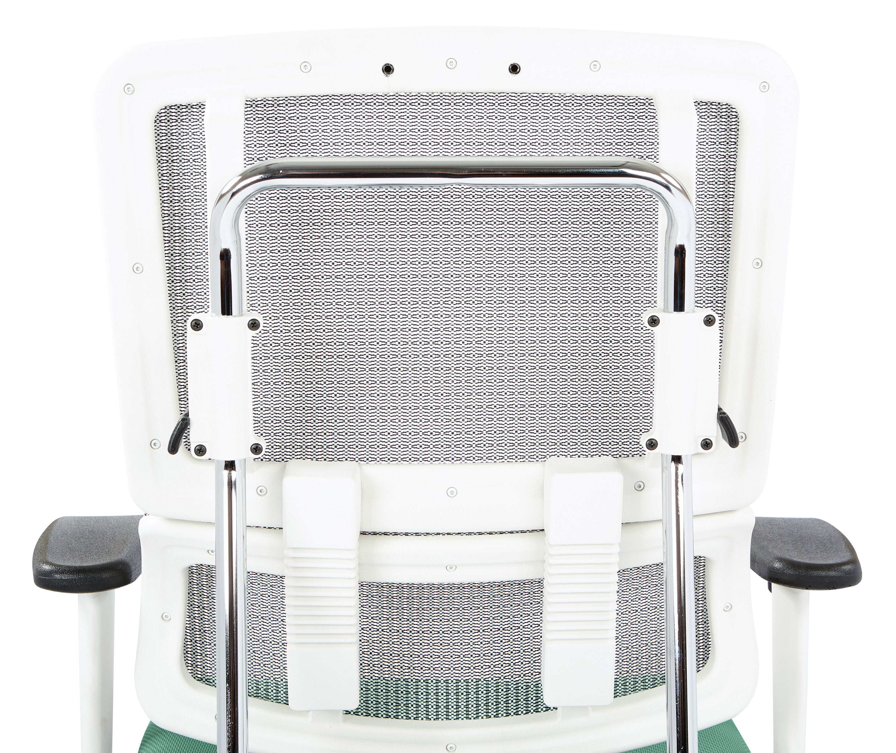 White Vertical Mesh Chair